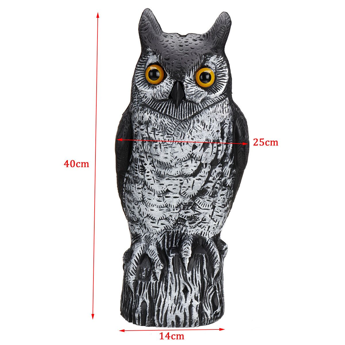 1PC Owl Decoy Statue Home Garden Outdoor Yard Lawn Decor