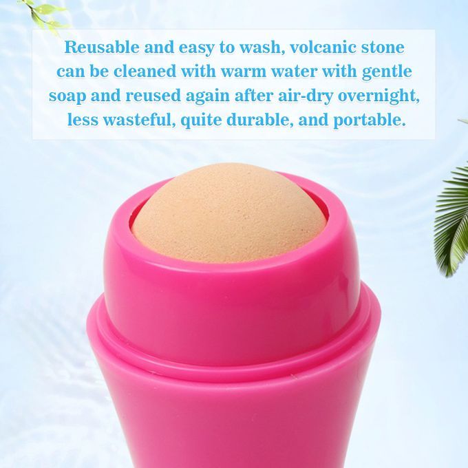 Oil-Absorbing Volcanic Face Roller Reusable Facial Skincare