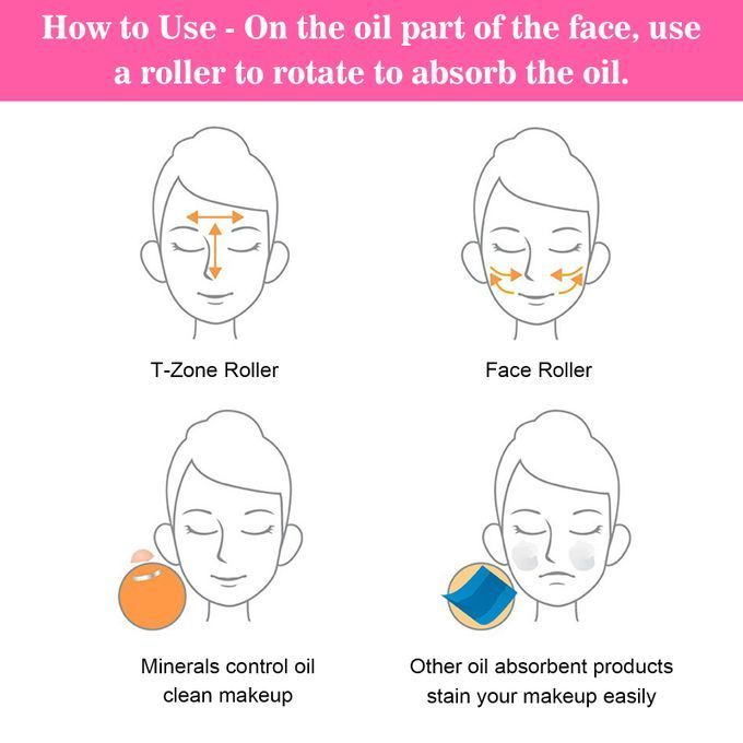 Oil-Absorbing Volcanic Face Roller Reusable Facial Skincare