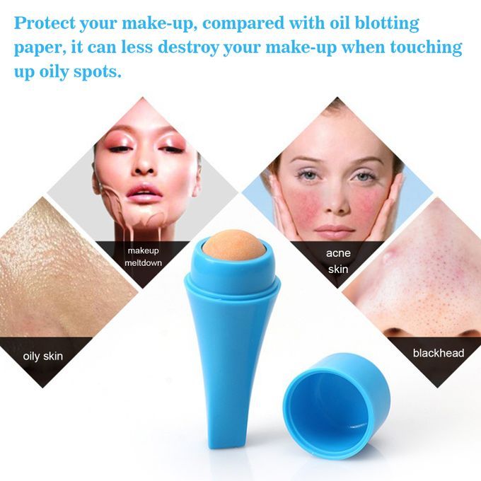Oil-Absorbing Volcanic Face Roller Reusable Facial Skincare