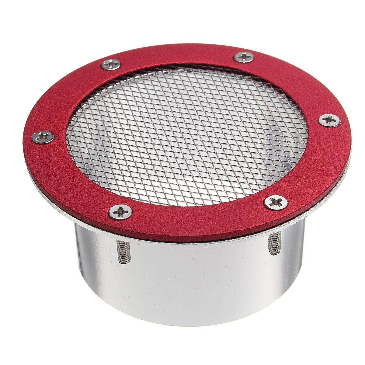 Universal Car Auto Racing Air Duct Grille Bumper Vent Inlet For Cold Air Intake Red (red)