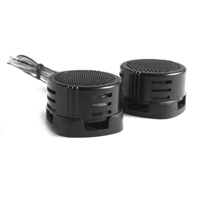 2pcs 500w Car Power Built-in Crossovers Auto Loud Speakers Dome Tweeter Black