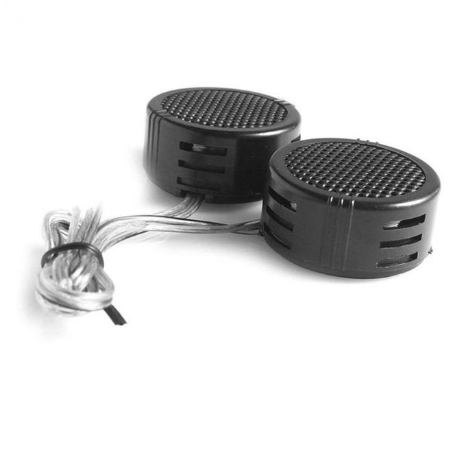 2pcs 500w Car Power Built-in Crossovers Auto Loud Speakers Dome Tweeter Black