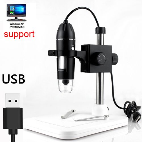 1600X 3 In 1 USB Digital Microscope Type-C Electronic Microscope Camera Zoom Magnifier Endoscope 8 LEDs For Mobile Phone Repair