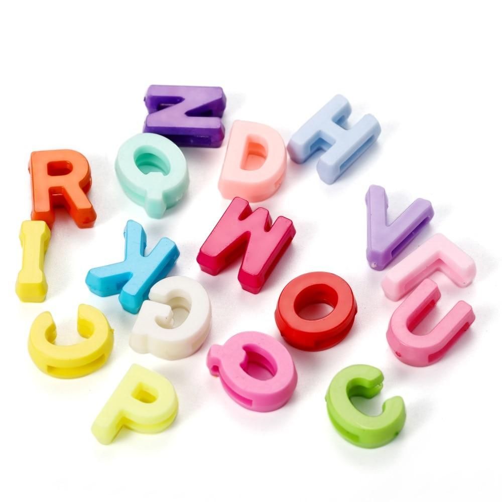 20g/Pack 12mm Multicolour Random Letter Beads Acrylic Alphabet Loose Spacer Beads For DIY Bracelet Jewelry Making Accessories