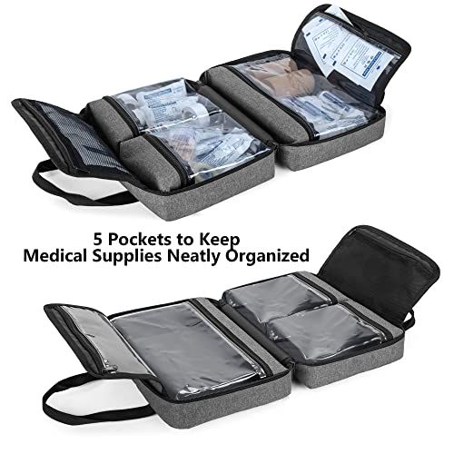 Trunab Small First Aid Kit Bag Empty Portable Emergency Kits