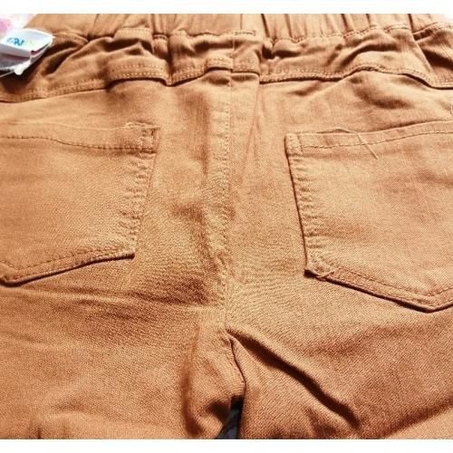 Children Skinny Stretchy Jean For Girls - Brown