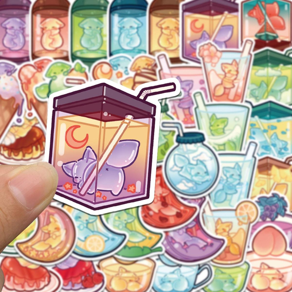 40Pcs Anime Stickers Scrapbook Laptop Phone Car Cartoon Stickers Multicolor