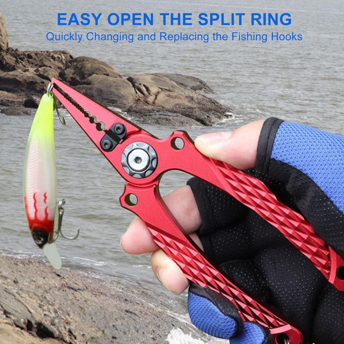 1 Set Fishing Fishing Wire Control Fish Cutter Red