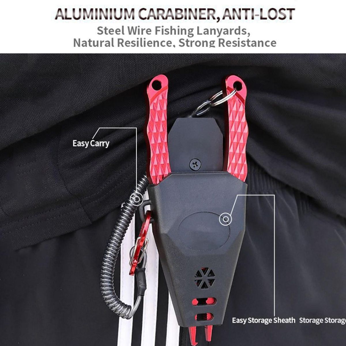 1 Set Fishing Fishing Wire Control Fish Cutter Red