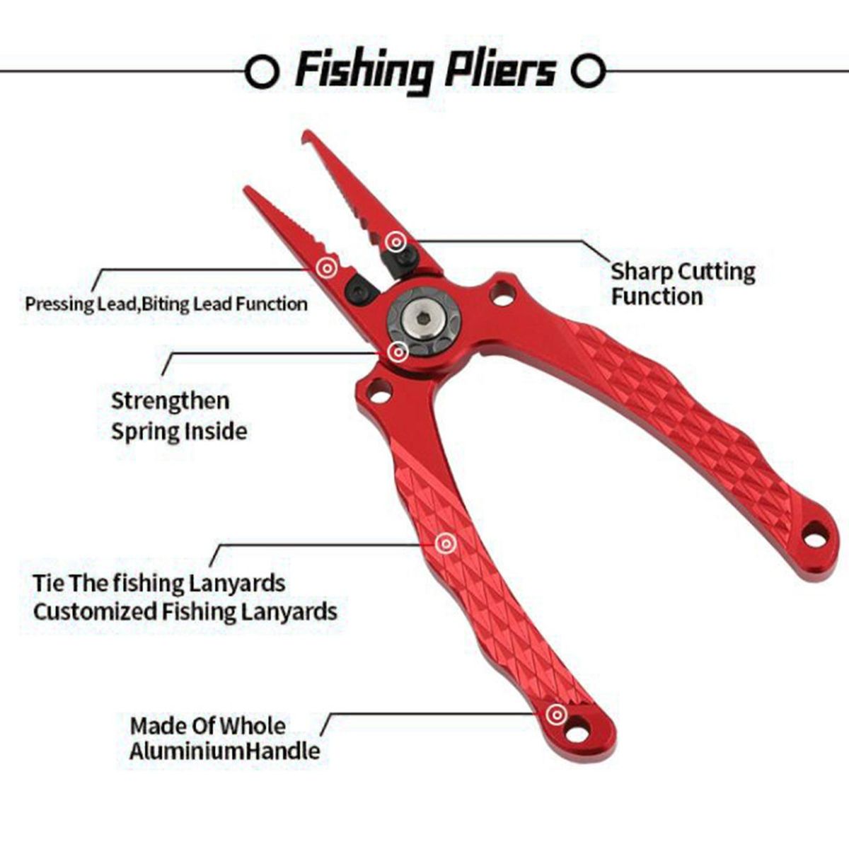 1 Set Fishing Fishing Wire Control Fish Cutter Red