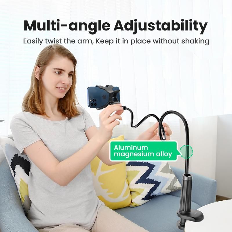 Gooseneck Clip Phone Holder for Bed Desk Cell Phone Mount