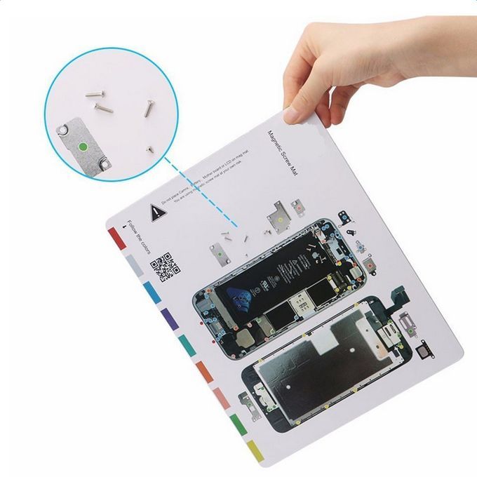 2Pcs Professional Magnetic Screw Chart Mat Fix Guide Tools For IPhone