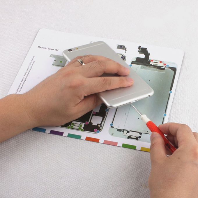 2Pcs Professional Magnetic Screw Chart Mat Fix Guide Tools For IPhone