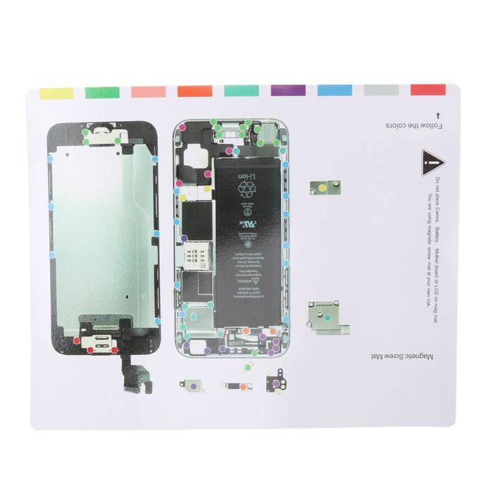 2Pcs Professional Magnetic Screw Chart Mat Fix Guide Tools For IPhone