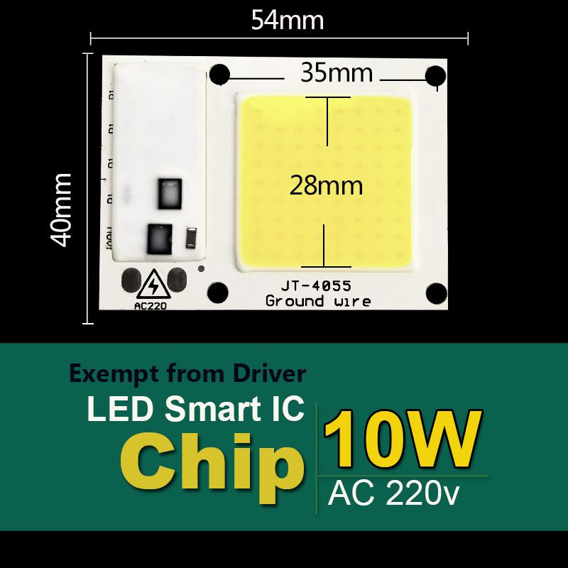 LED COB Light 3W 5W 7W 10W 20W 220V 230V Input Smart IC