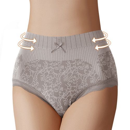 Women's Briefs Comfortable Women Cotton Underpants Breathable High Waist Intimates Underwear Period Panties Female Lingerie(#style 2--color 1)
