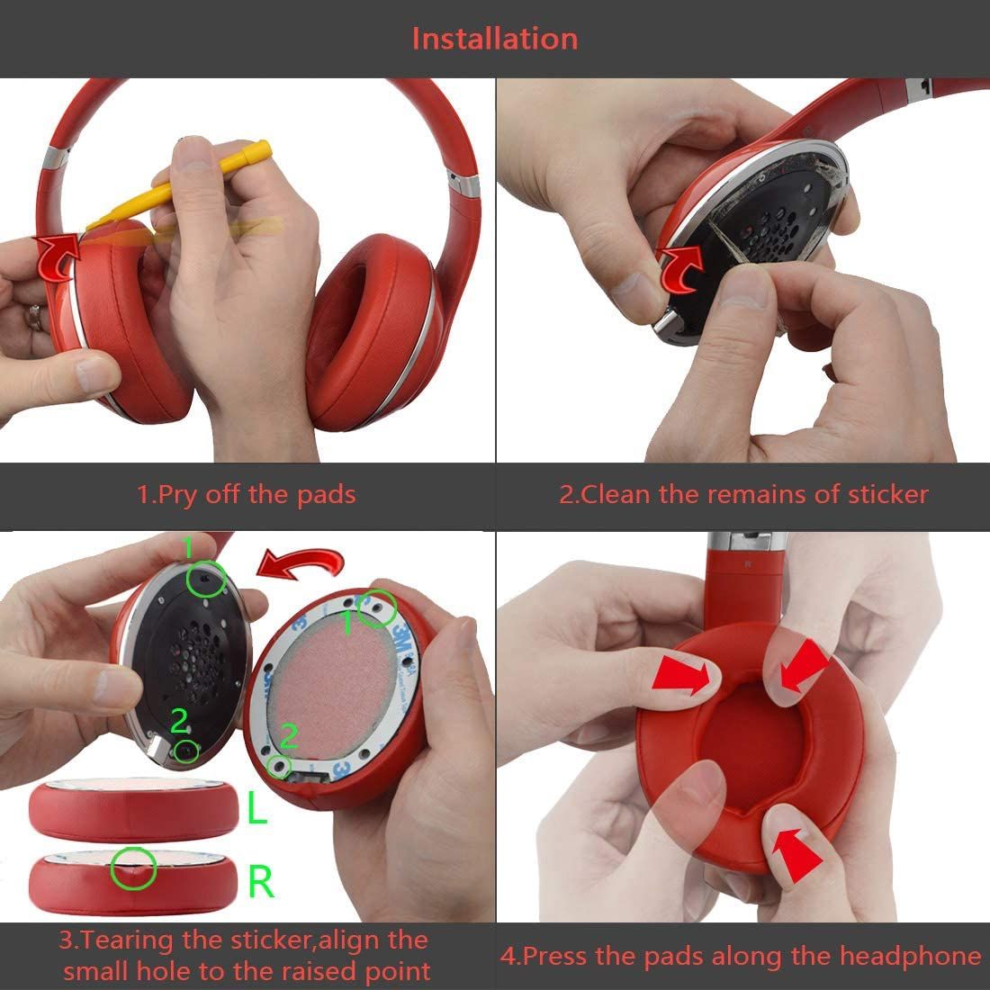 Ear Pads For Beats Studio 2 (B0501) Headphones Earpads