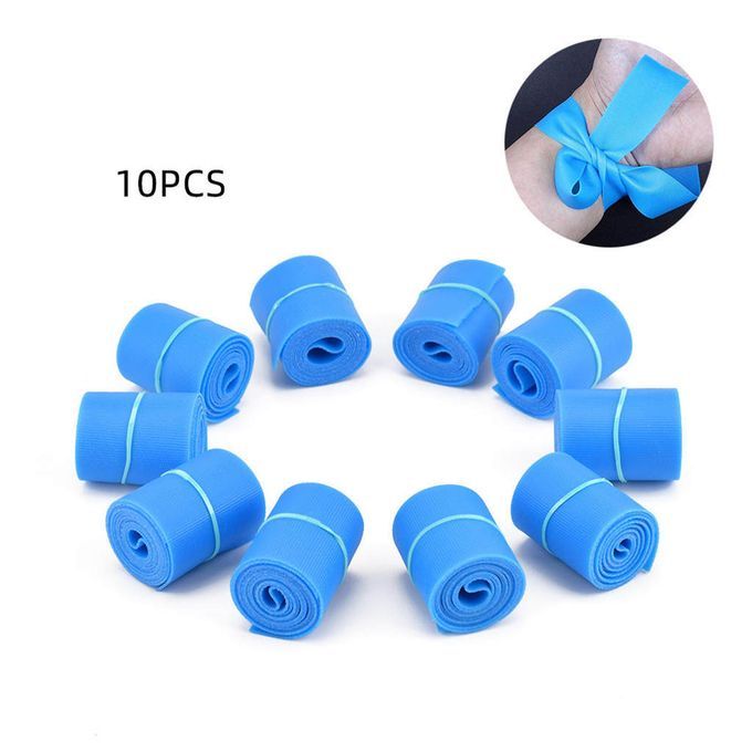 Pack Of 10 1'' Paramedic Emergency Rubber Tourniquet Kit For Outdoor