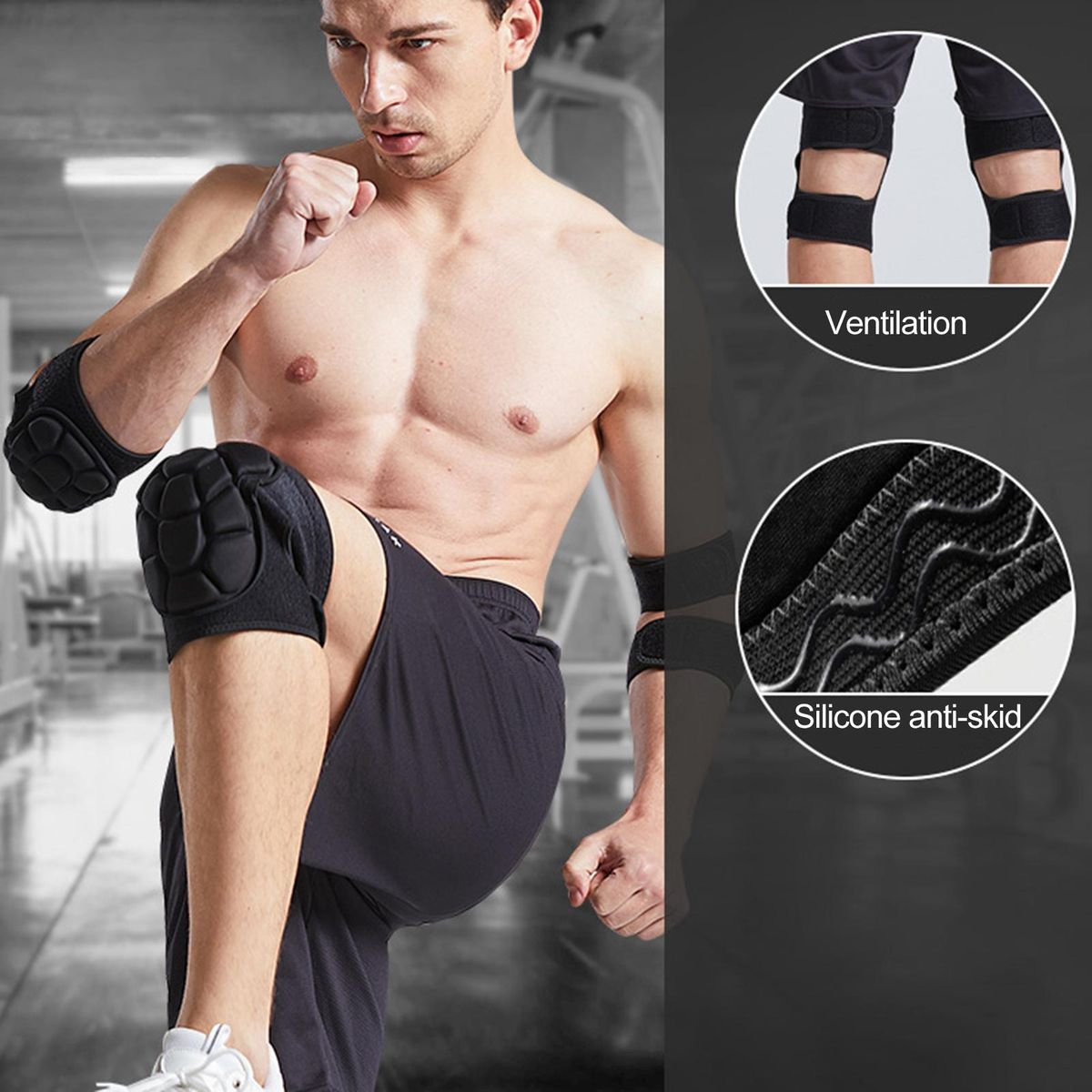 1 Pair Ski Knee Pads Quick Release Ski Knee Pads