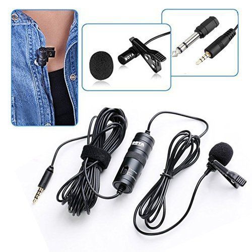 Lapel Microphone Lavalier For Smartphones Camcorders DSLR