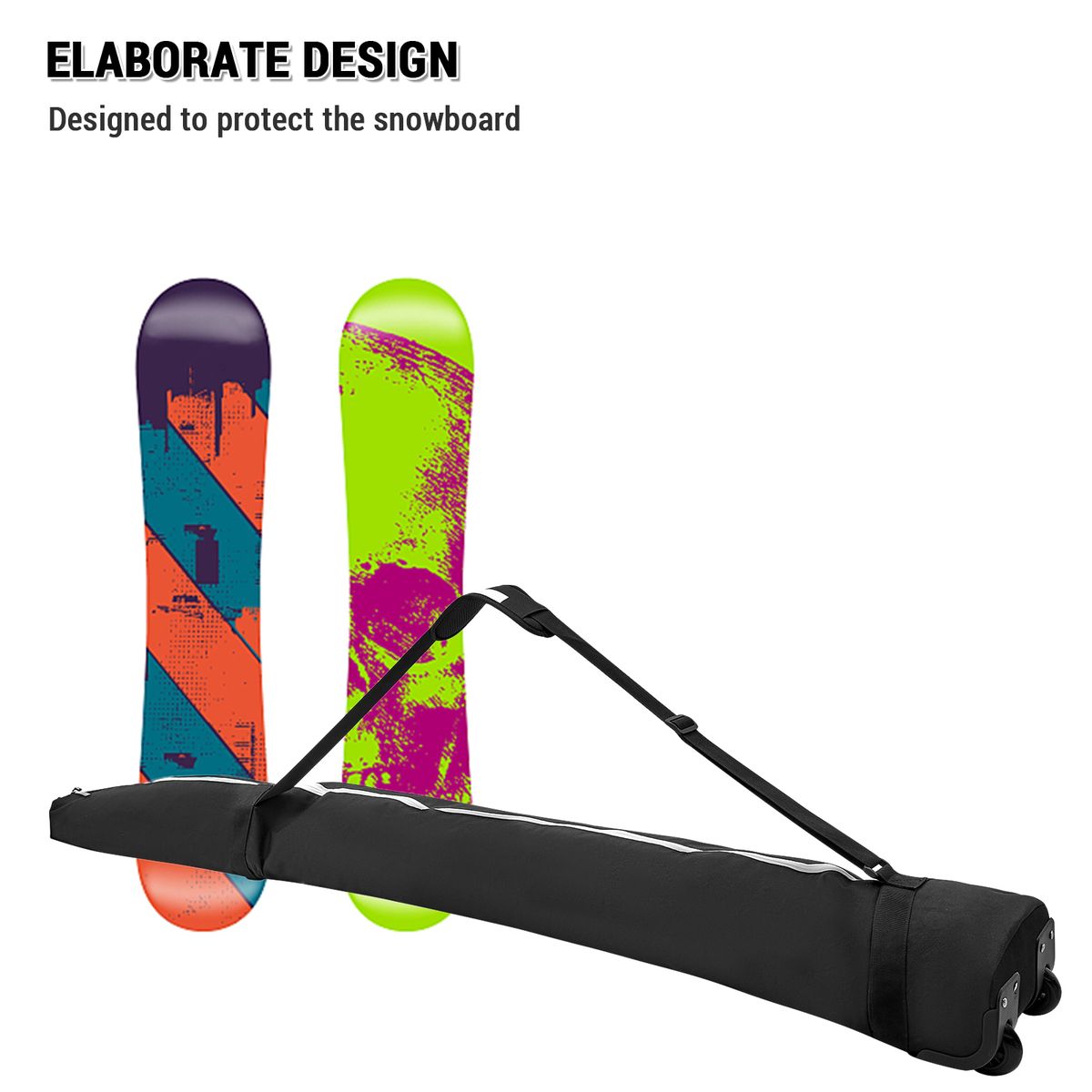 Roller Snowboard Bag With Wheels Waterproof Ski Equipment