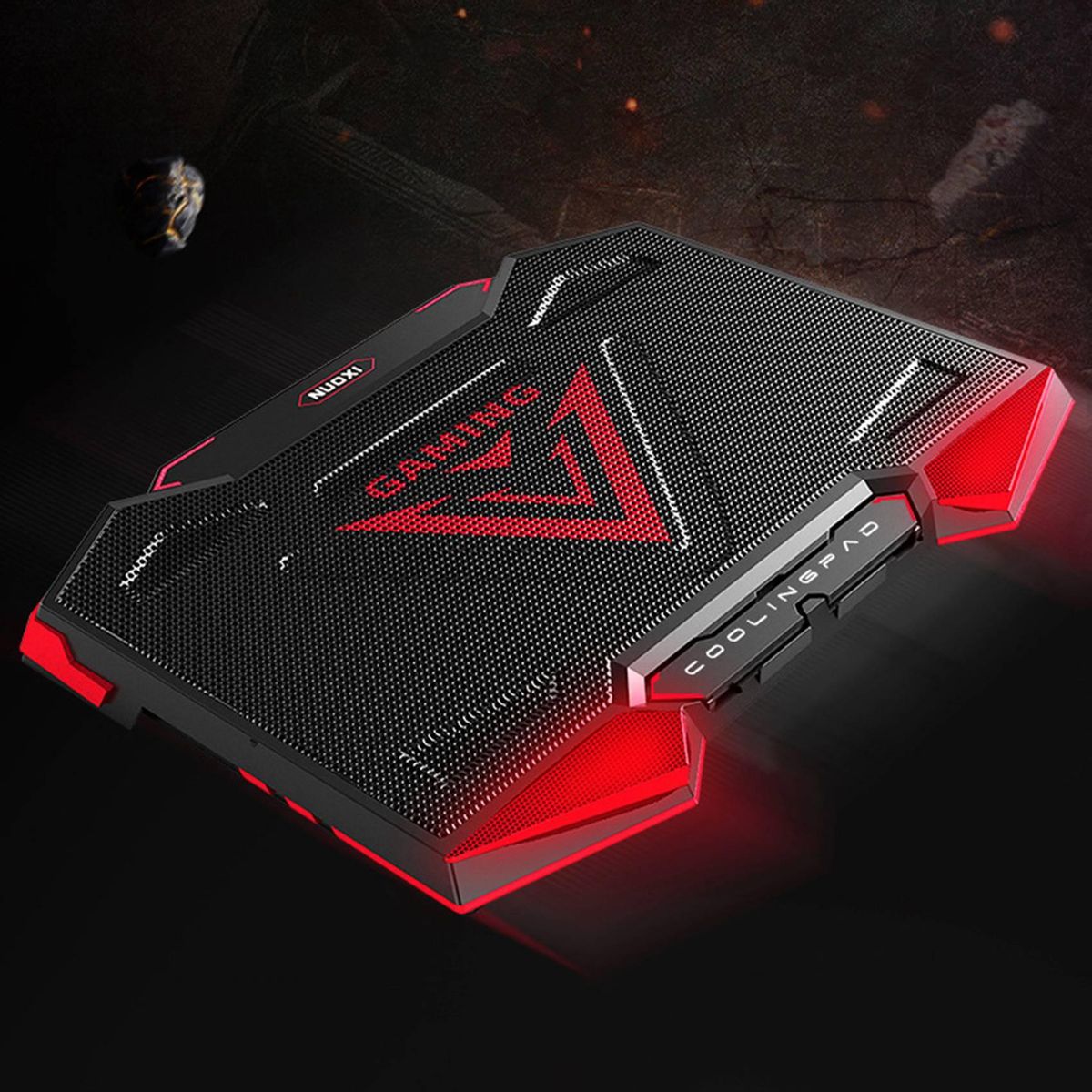 NUOXI Laptop Cooler 5 LED Fans Dual USB Interface Laptop
