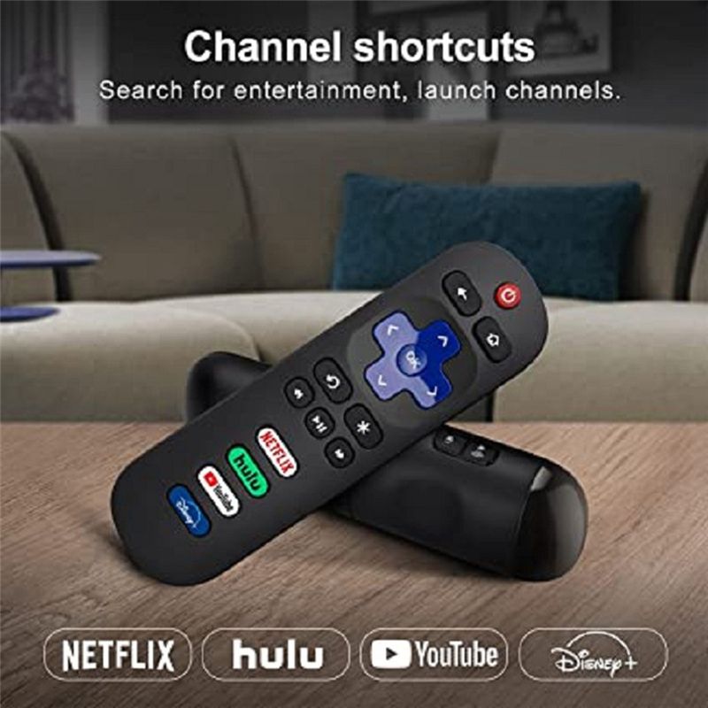Replacement Universal Remote Control for Roku- Smart LED TV Television for Netflix  YouTube  Hulu-