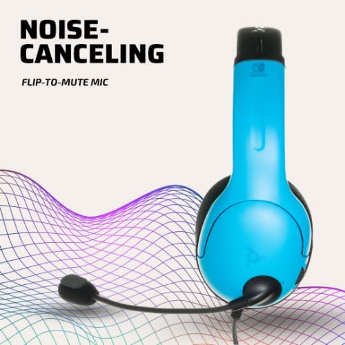 Pdp Gaming Lvl40 Wired Stereo Gaming Headset With Noise Cancelling Microphone: Blue/red