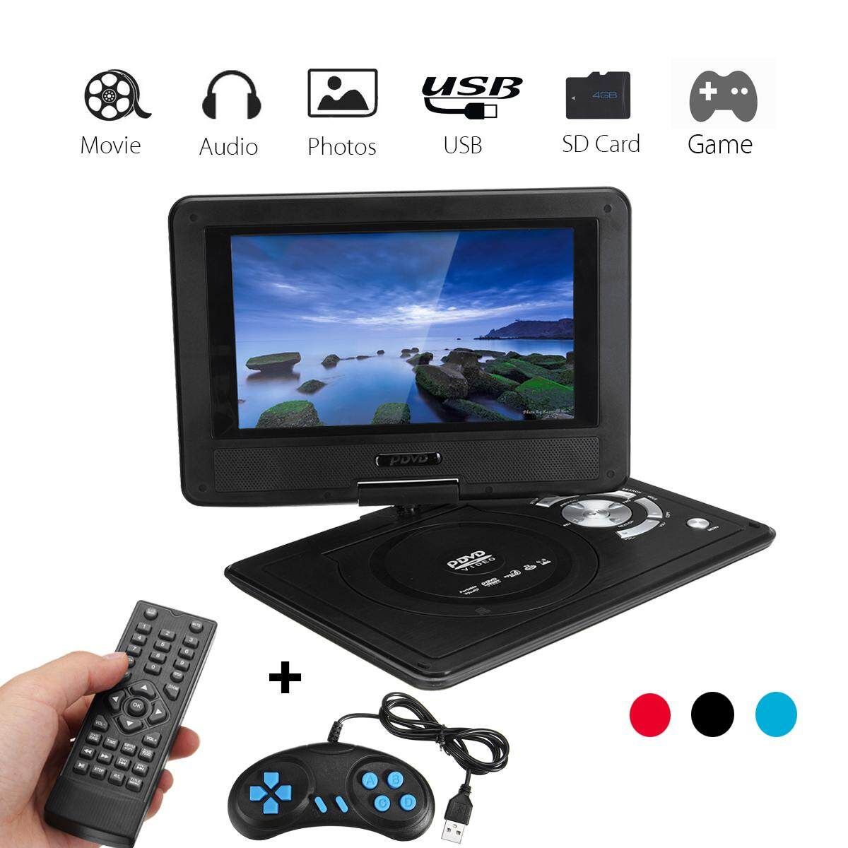 Portable DVD Player + Case Holder Car Headrest For 10'' Carrying Travel Black