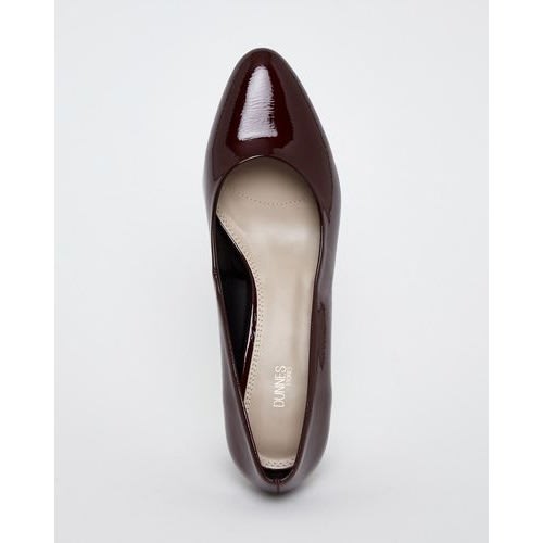 Patent Leather Court Shoe- Burgundy