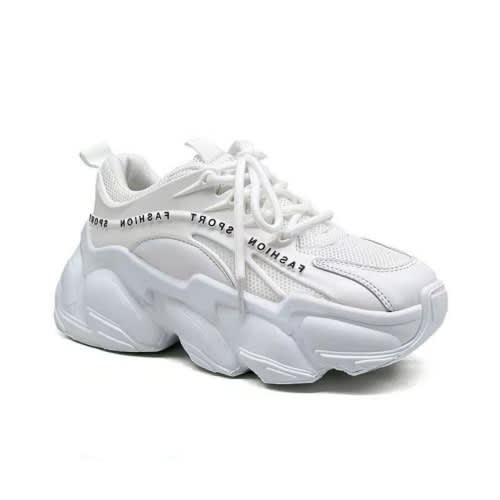 Ladies Wolfpung White Sneakers