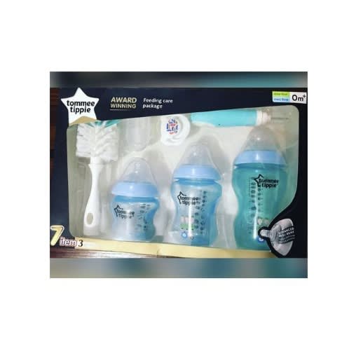 Feeding Care Package - 4 Feeding Bottles, Brush And Pacifier