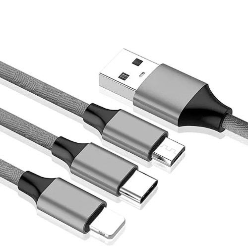 Multifunction 3-in-1 Usb Type-c Cable