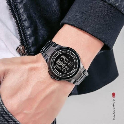 Men Digital Wristwatch 1712 - Black