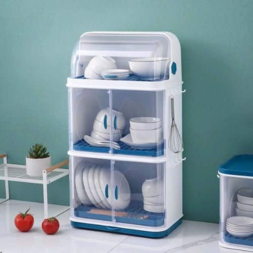 Plates Rack With Cover- 3 Layers