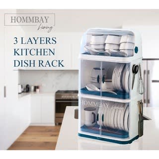 Plates Rack With Cover- 3 Layers