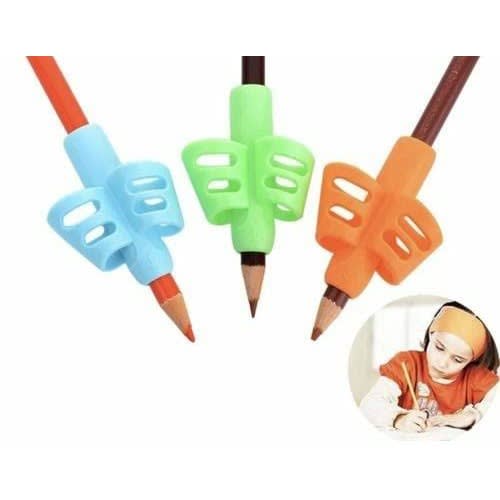 Ergonomic Silicone Writing Aid Pencil Grip -3pieces