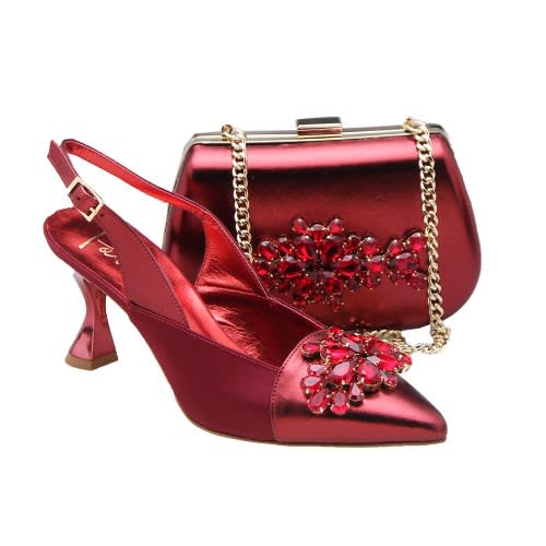 Shoe And Bag With Stones