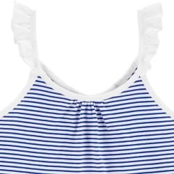 Stripped Ruffle Tank Top - Size 4