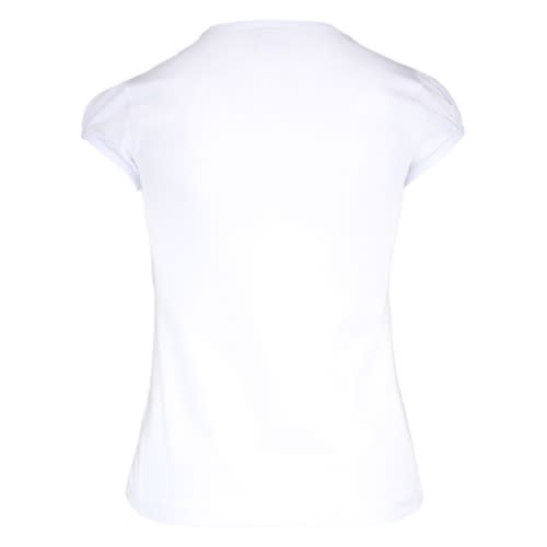 Girls T-shirt With Plit Shoulder - White