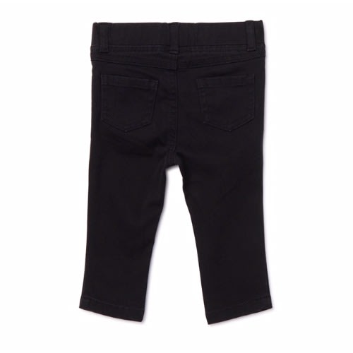 Baby Girl Solid Jeggings - Black