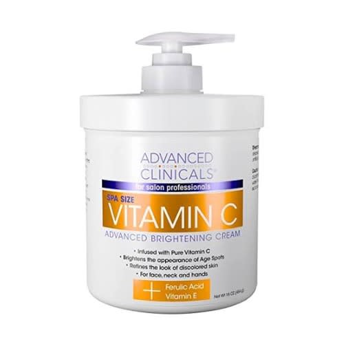 Spa Size Vitamin C Advanced Brightening Cream.
