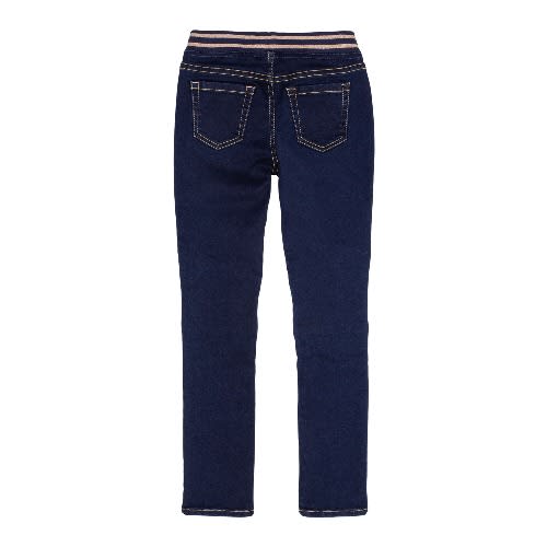 Girls Sequin Knee Knit Waist Skinny Jeans Trousers