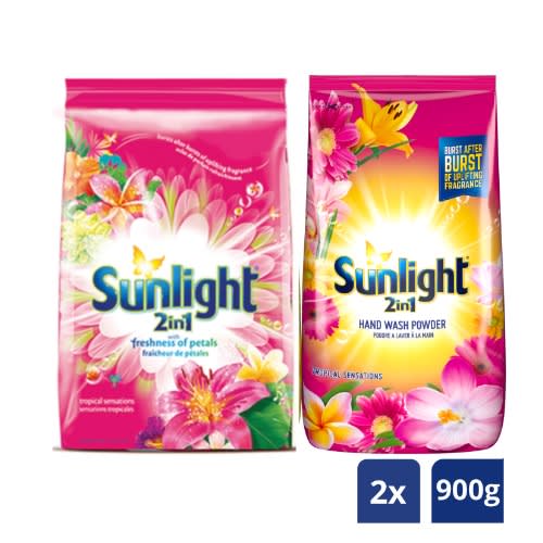 2in1 Detergent Powders Tropical Sensations -900g Twin Pack