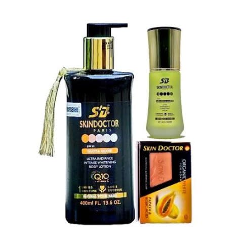 Skin Doctor Gluta Glow - Lotion + Serum & Soap - 3-pc Set - 400ml