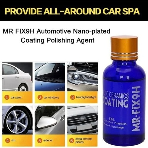 Mr Fix 9h Car Polish Kit With Anti-scratch Ceramic Coating - 30ml