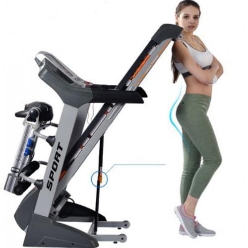 Electric Treadmill with Push up, Twister & Dumbbells