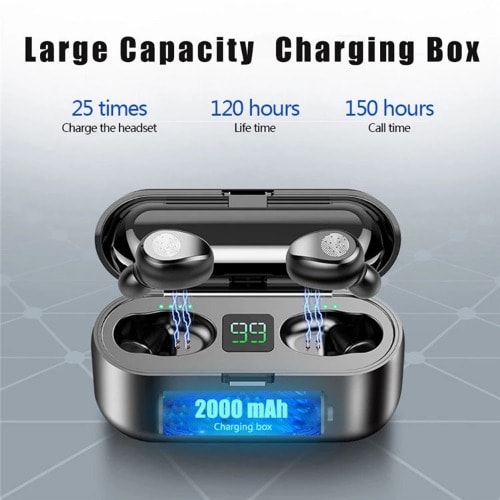 F9 Tws Bluetooth Wireless Earbuds 5.0