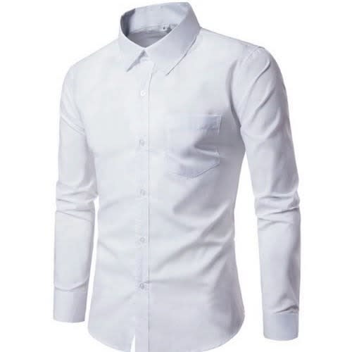 2Pcs Breathable Cotton Men's Shirts - White And Black